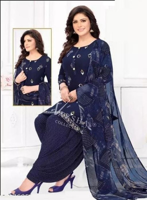 Surat Honeyfashion Crepe Printed Salwar Suit Material