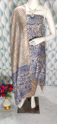 MOHEY DESI Silk Blend Printed Kurta & Churidar Material