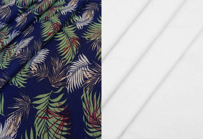 Pri & Su CottLinns Cotton Blend Floral Print, Printed Shirt & Trouser Fabric