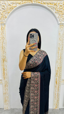 MJ TRENDZ Pure Silk Printed Blouse Material