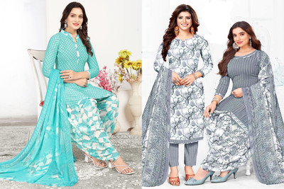 laxmi creation Crepe Printed Salwar Suit Material