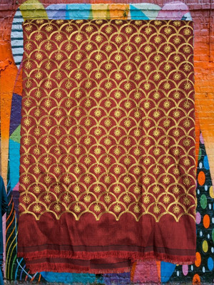 HouseOfCommon Silk Blend Embroidered Blouse Material