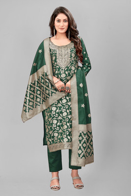 SHREE HARI FAB Art Silk Self Design Kurta & Churidar Material