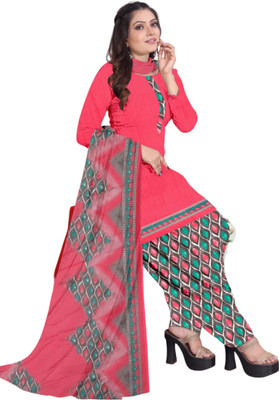 HouseOfCommon Cotton Blend Floral Print Salwar Suit Material