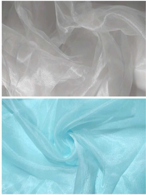 ramiv vastra Organza Solid Multipurpose Running Fabric