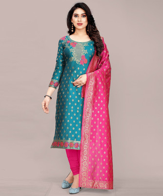 Krishiva Hub Jacquard Self Design Kurta & Churidar Material