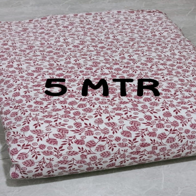 N A Attire Cotton Blend Printed Suit Fabric