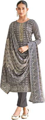 ShEmpire Wool Printed Salwar Suit Material