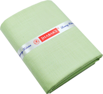 JHABAK'S Cotton Blend Solid Shirt Fabric