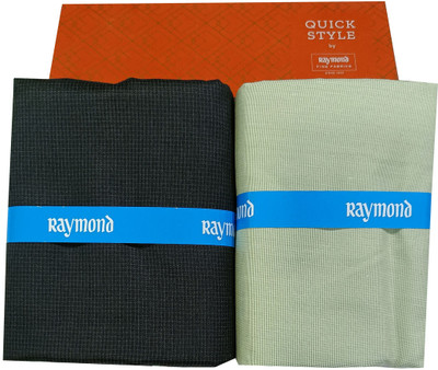 Raymond Cotton Blend Solid, Checkered Shirt & Trouser Fabric