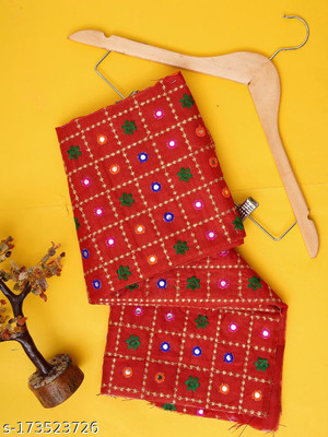 HEER FASHION Art Silk Self Design Blouse Material