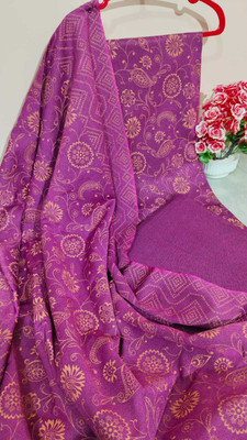 Threadart Wool Printed Salwar Suit Material