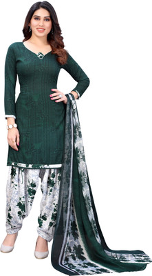 KP CLOTHING Crepe Floral Print Salwar Suit Material