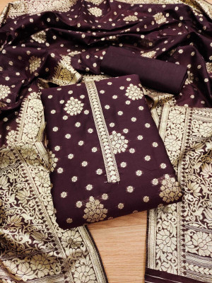 NEWHLSILKMILLS Pure Cotton Embroidered Salwar Suit Material