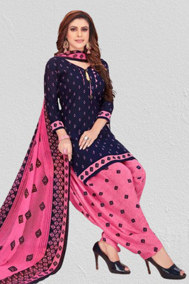 VERCO Crepe Printed Salwar Suit Material