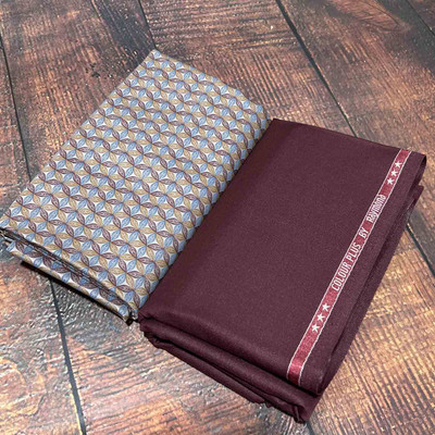 Raymond Cotton Blend Printed Shirt & Trouser Fabric