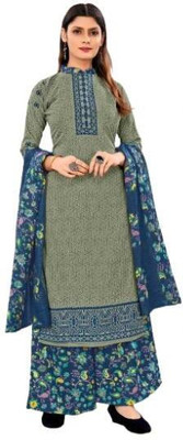 EverEthnic Pure Cotton Printed Salwar Suit Material
