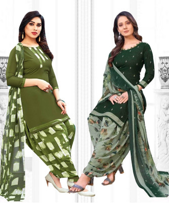 VERCO Crepe Printed Salwar Suit Material