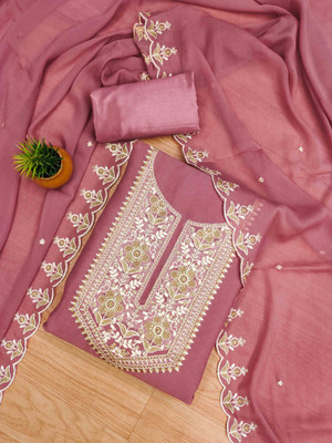 Tasrika Georgette Embroidered Salwar Suit Material