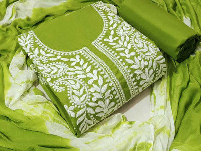 Vijaycreation Pure Cotton Embroidered Salwar Suit Material
