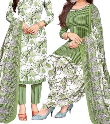 VihaanExim Crepe Printed Salwar Suit Material