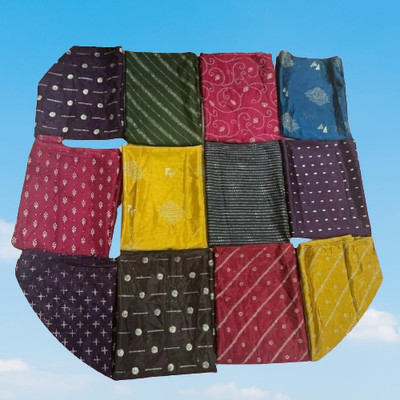 Sachita Silk Blend Geometric Print Blouse Material