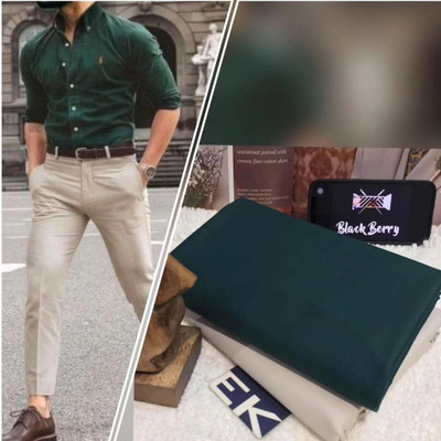 tmcretion Cotton Blend Solid Shirt & Trouser Fabric