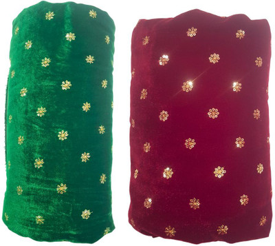 Seg Velvet Embroidered Blouse Material