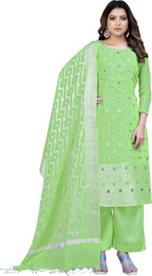 manvaa Jacquard Embroidered Kurta & Palazzo Material