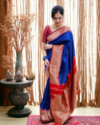 Kanjivaram Jacquard Printed Blouse Material