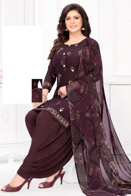 KISSAH Crepe Printed Salwar Suit Material