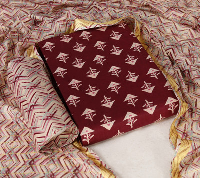 INTHIC Pure Cotton Printed Salwar Suit Material