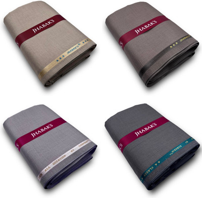 JHABAK'S Viscose Rayon Self Design Trouser Fabric