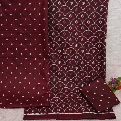 WINSSUTRA Cotton Blend Printed Kurta & Patiyala Material