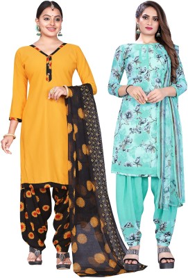 Salwar Studio Polyester Printed Kurta & Patiyala Material