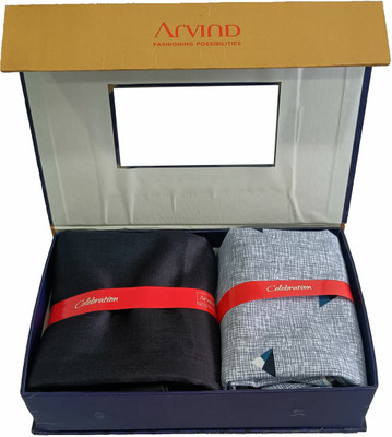 Arvind Cotton Blend Printed Shirt & Trouser Fabric
