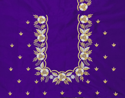 vishwambhari enterprise Art Silk Embroidered Blouse Material