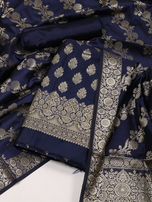 Meena Bazaar Chanderi Self Design Salwar Suit Material