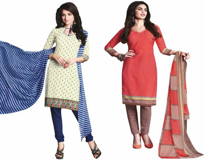 Reya Crepe Floral Print Salwar Suit Material