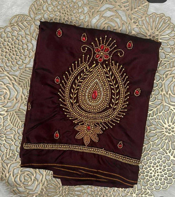 cutyfab Art Silk Embellished Blouse Material