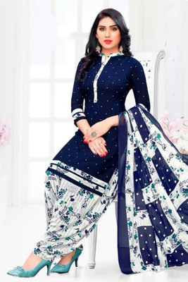 SIMPLYETHNIC Crepe Printed Kurta & Churidar Material
