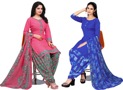 STYLEVEDA Crepe Printed Salwar Suit Material