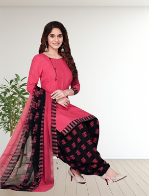 JESVI Crepe Printed Salwar Suit Material