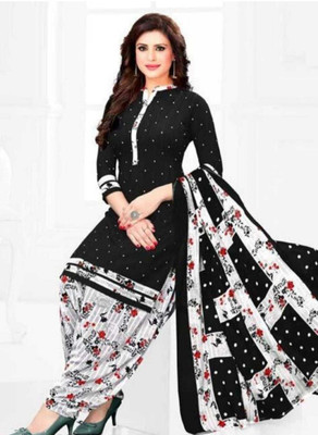 KISSAH Crepe Printed Salwar Suit Material
