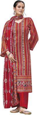 Soul Essence Wool Printed Salwar Suit Material