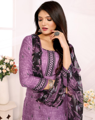 The THIRA Crepe Printed Salwar Suit Material