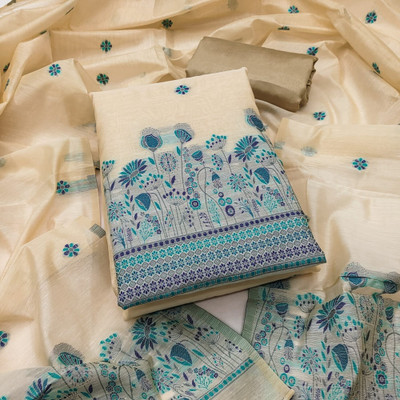 Divastri Chanderi Embellished Salwar Suit Material