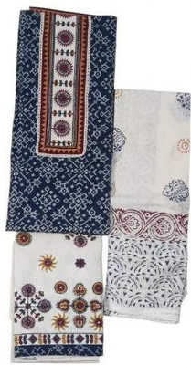 Amaze Ent. Cotton Silk Floral Print Kurta & Palazzo Material