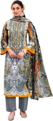 Zeba Zain Boutique Pure Cotton Floral Print Salwar Suit Material