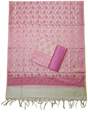 The SDF India Cotton Silk Self Design Salwar Suit Material